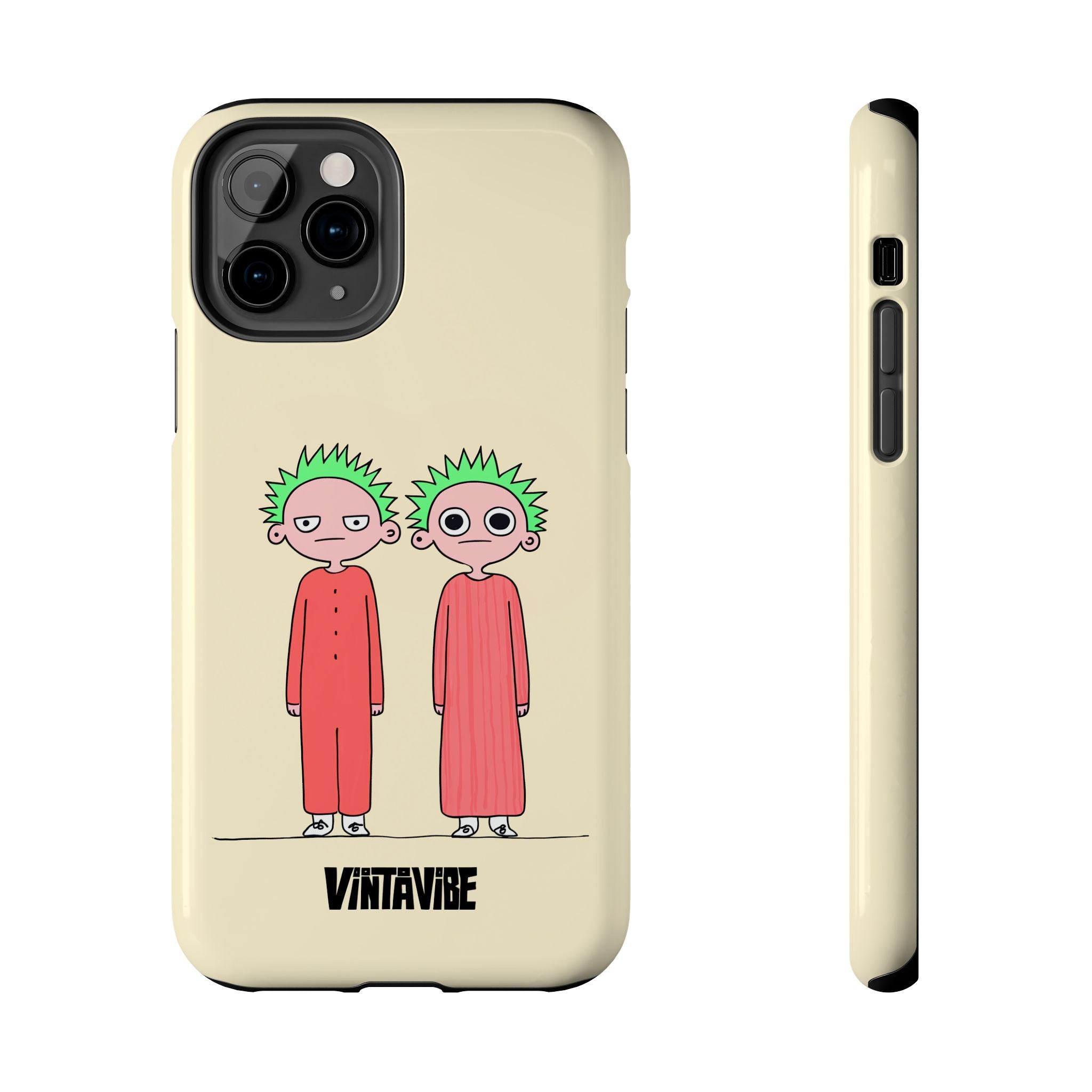 Twins Are Watching Weird Vibe iPhone® Case - VintaVibe.com