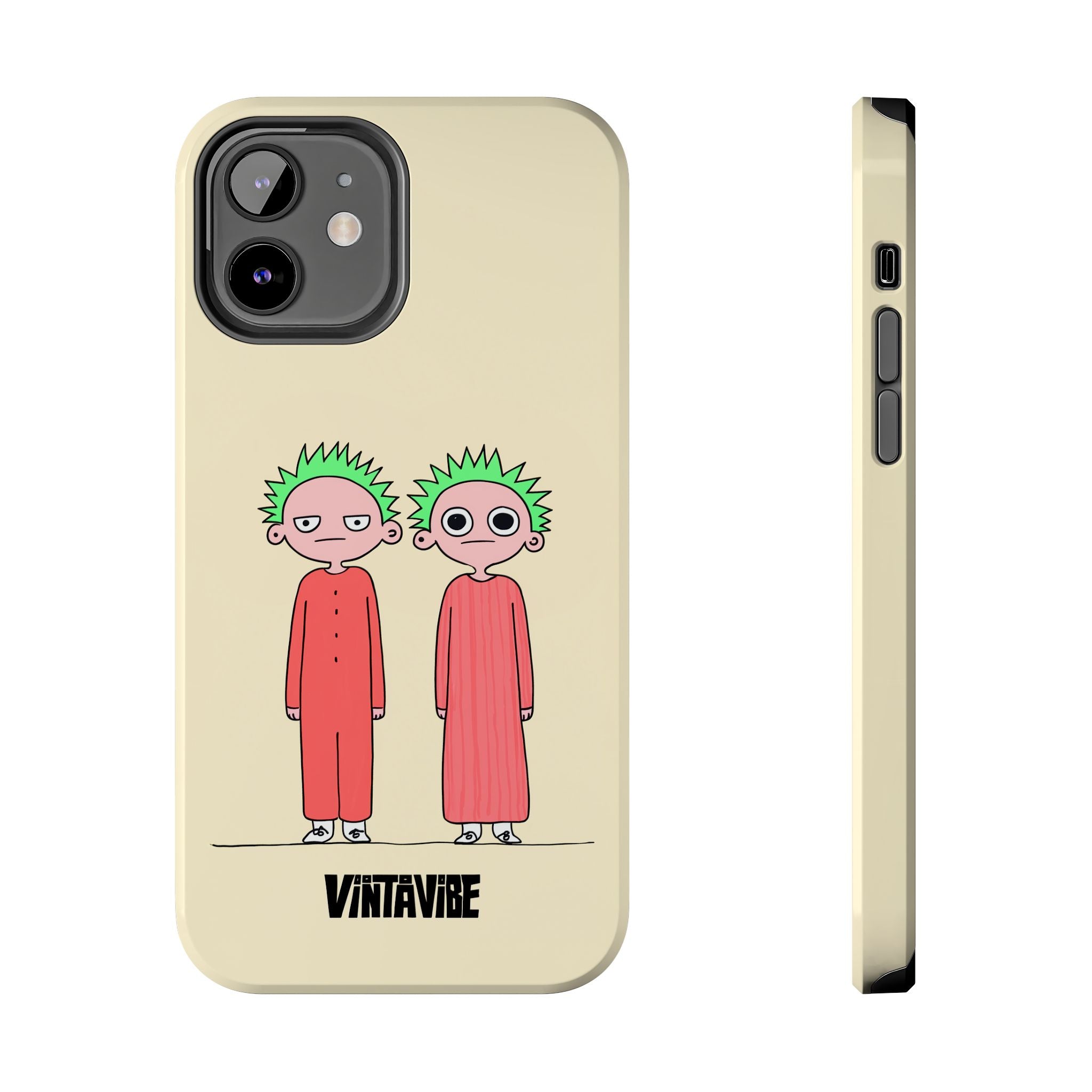 Twins Are Watching Weird Vibe iPhone® Case - VintaVibe.com