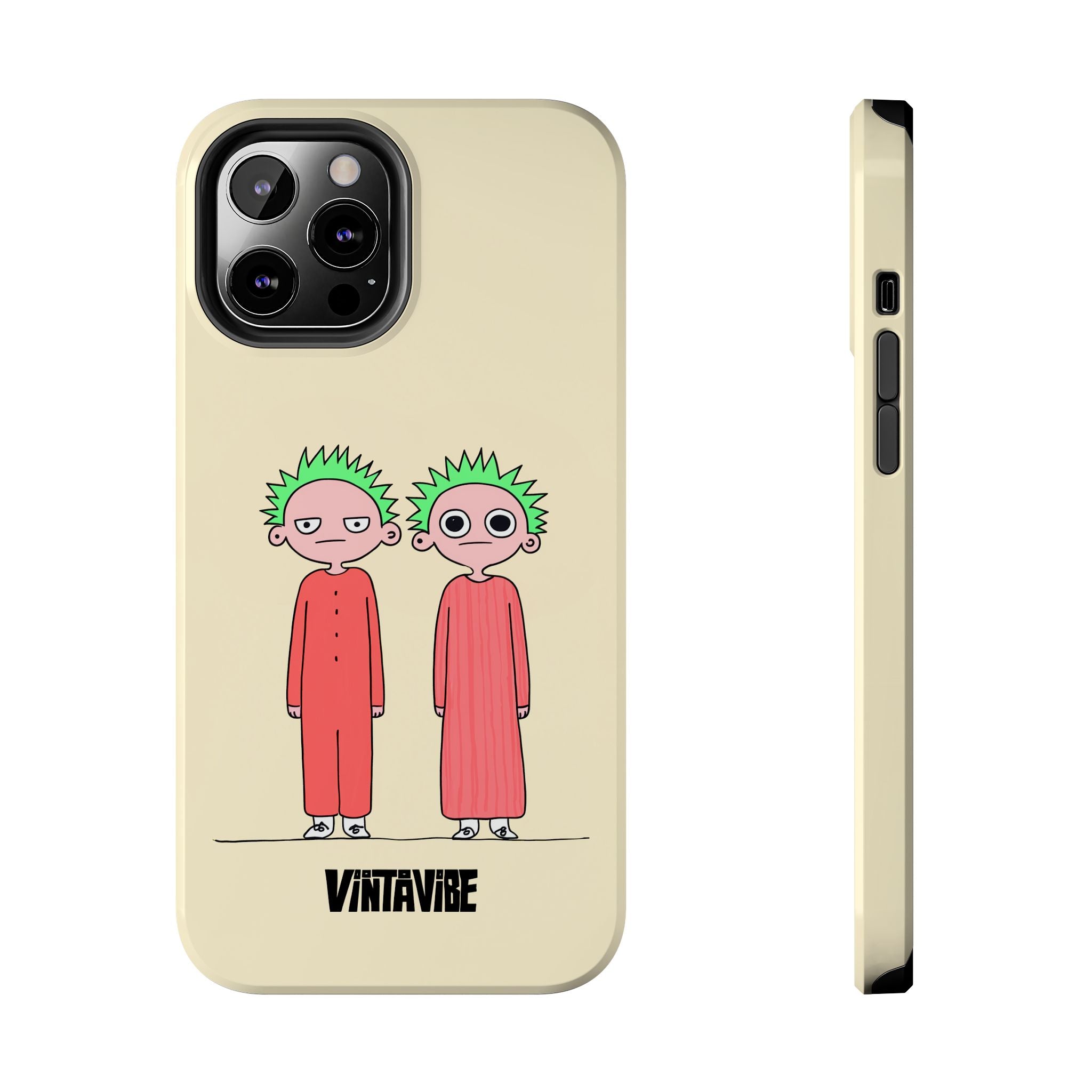 Twins Are Watching Weird Vibe iPhone® Case - VintaVibe.com
