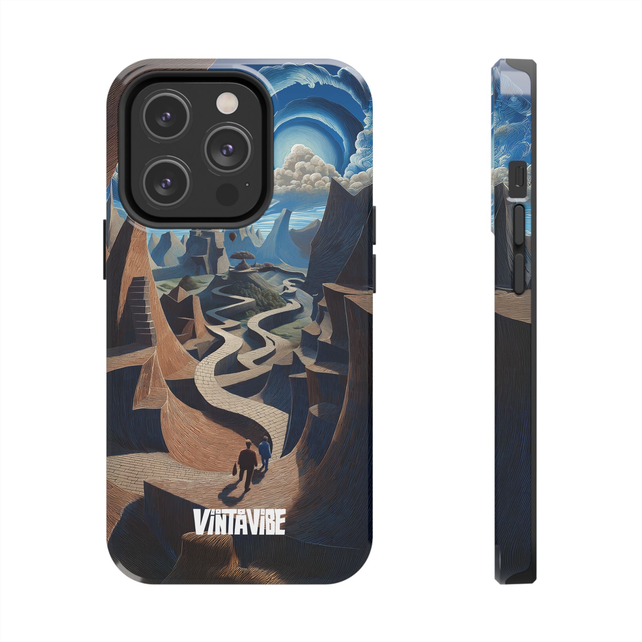 Winding Realities iPhone® Case with surreal dream vibe design, combining artistic flair and mobile protection.