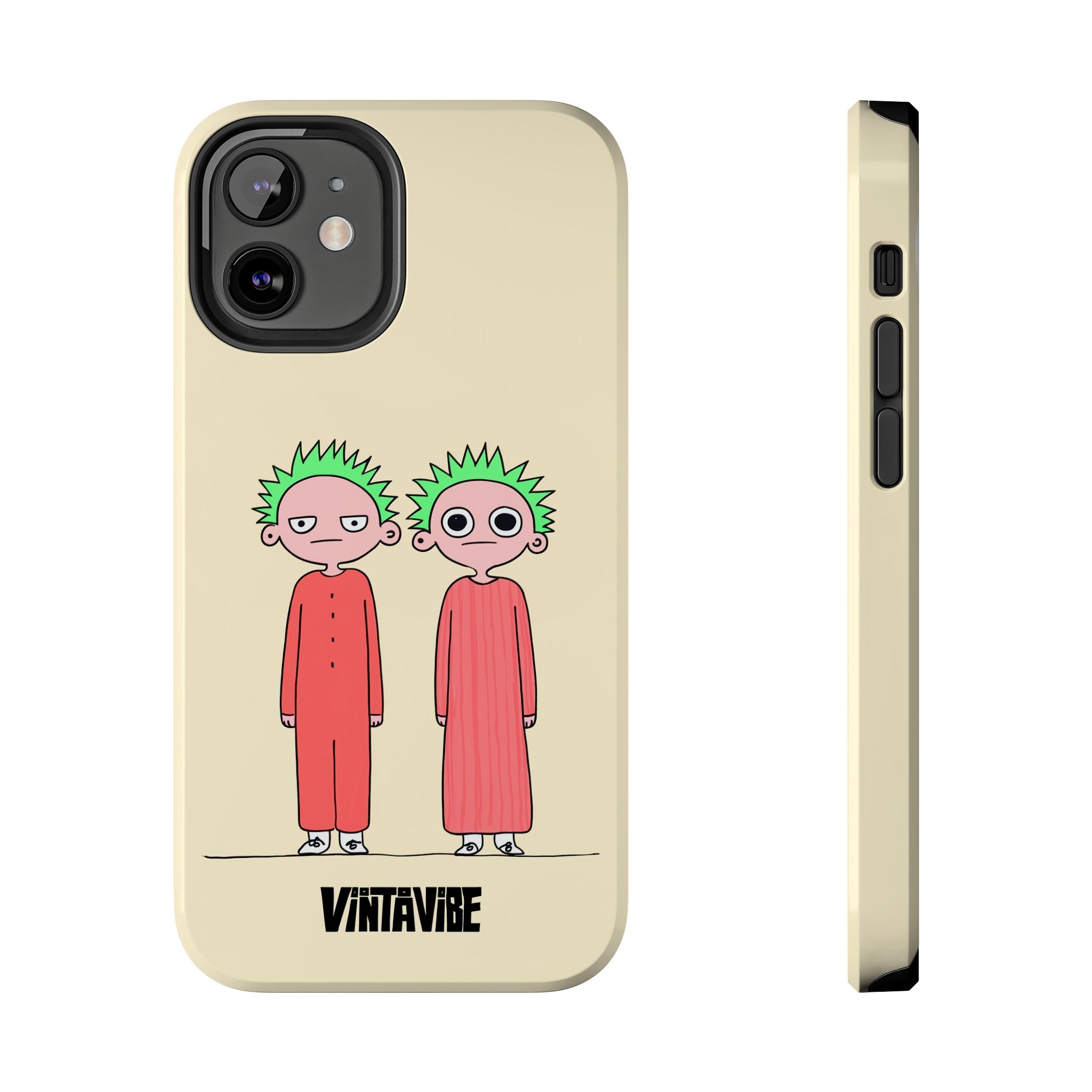 Twins Are Watching Weird Vibe iPhone® Case - VintaVibe.com