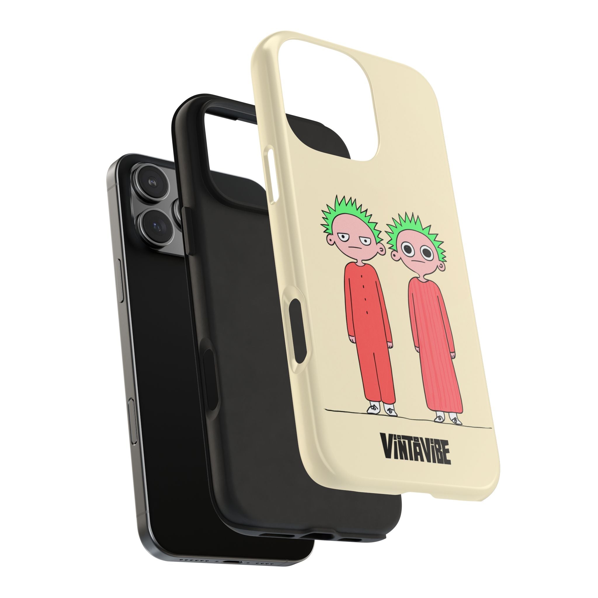 Twins Are Watching Weird Vibe iPhone® Case - VintaVibe.com