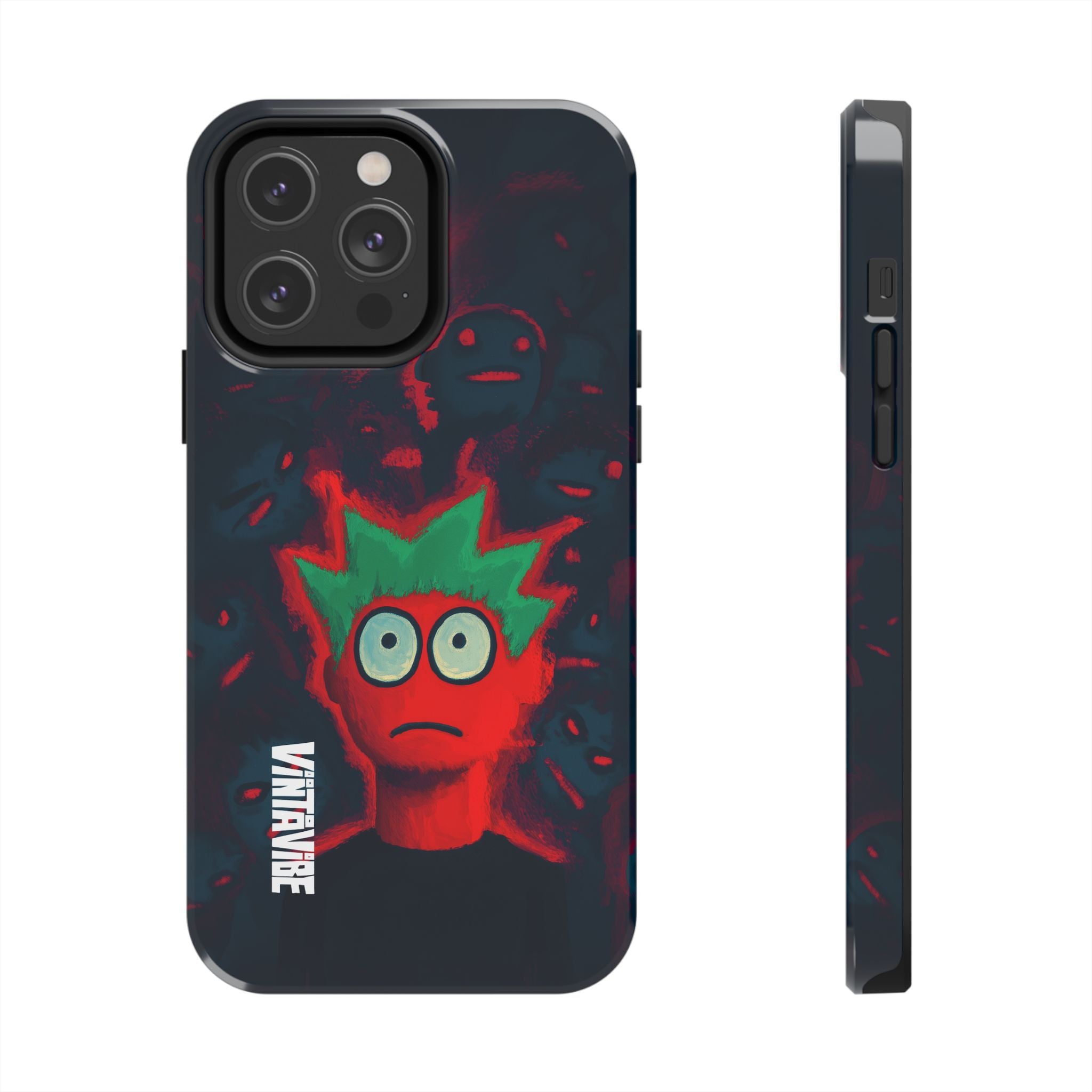 Red Static Weird Vibe iPhone® Case - VintaVibe.com