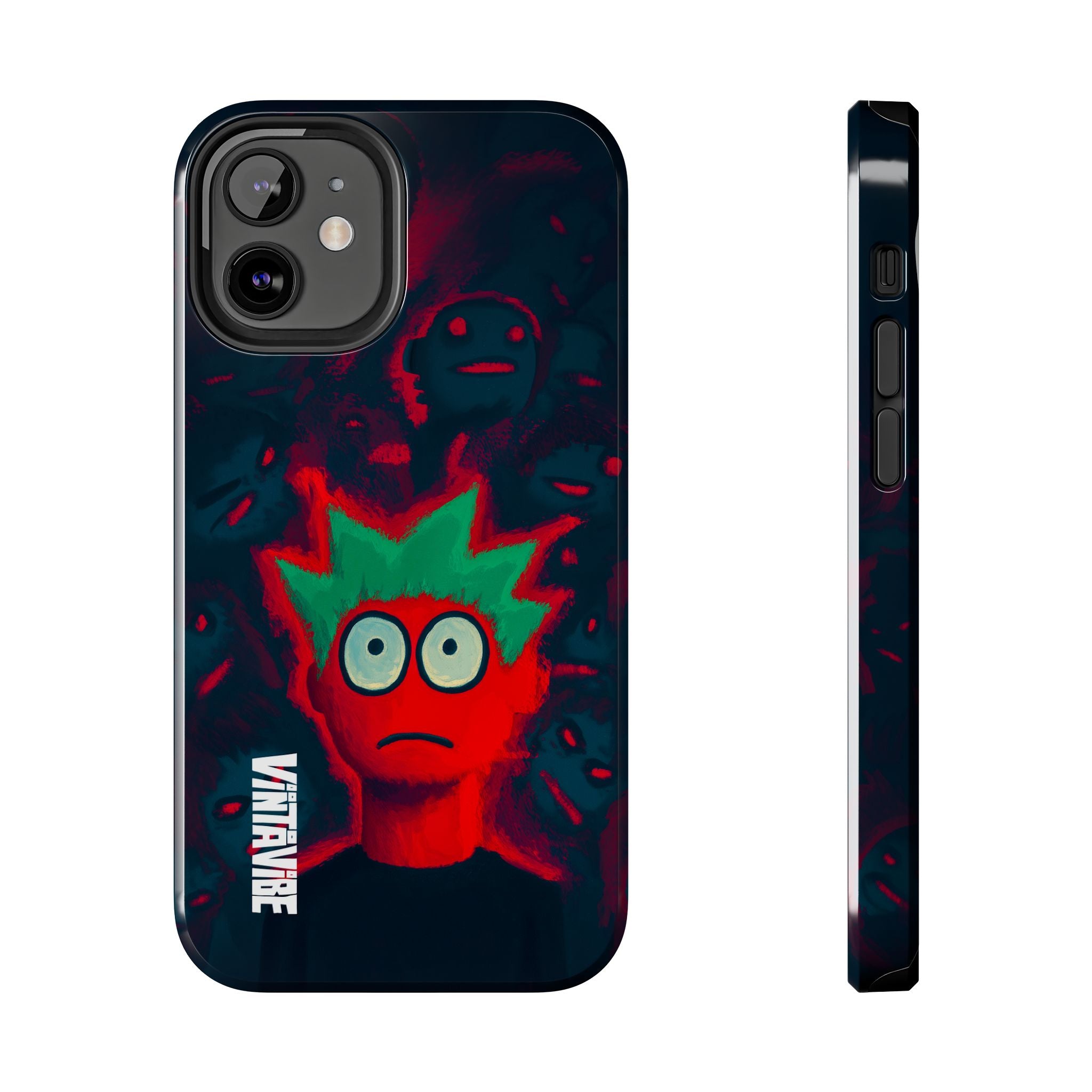 Red Static Weird Vibe iPhone® Case - VintaVibe.com