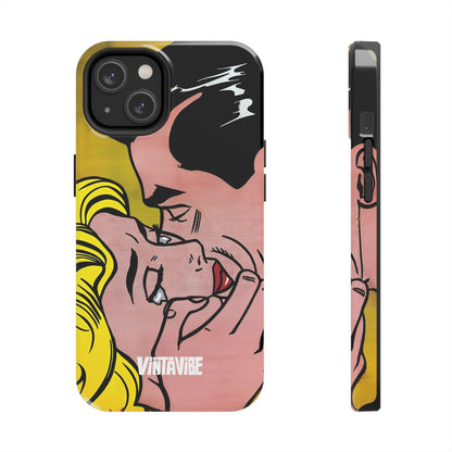 Tear Pop Hyper Vibe Case - Designer iPhone® Case with romantic pop art design and slim side view for fashionable phone protection.