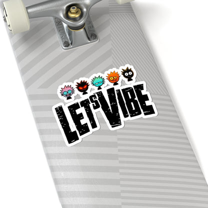 Vibrant Let's Vibe Stickers - VintaVibe.com