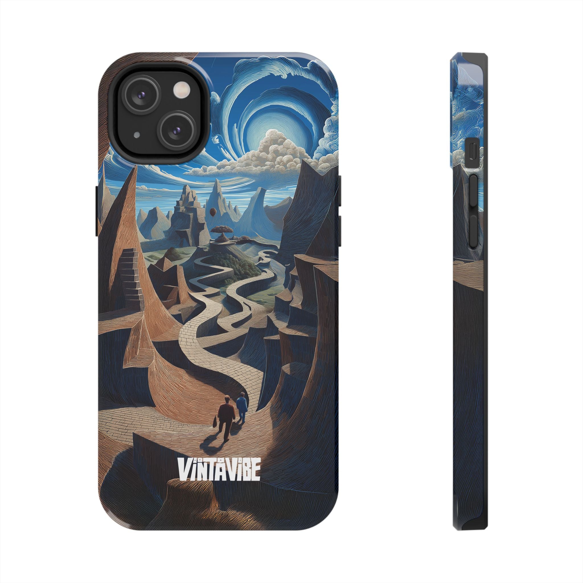 Winding Realities iPhone® Case with dreamlike surreal design, ideal for iPhone® users seeking unique artistic covers.