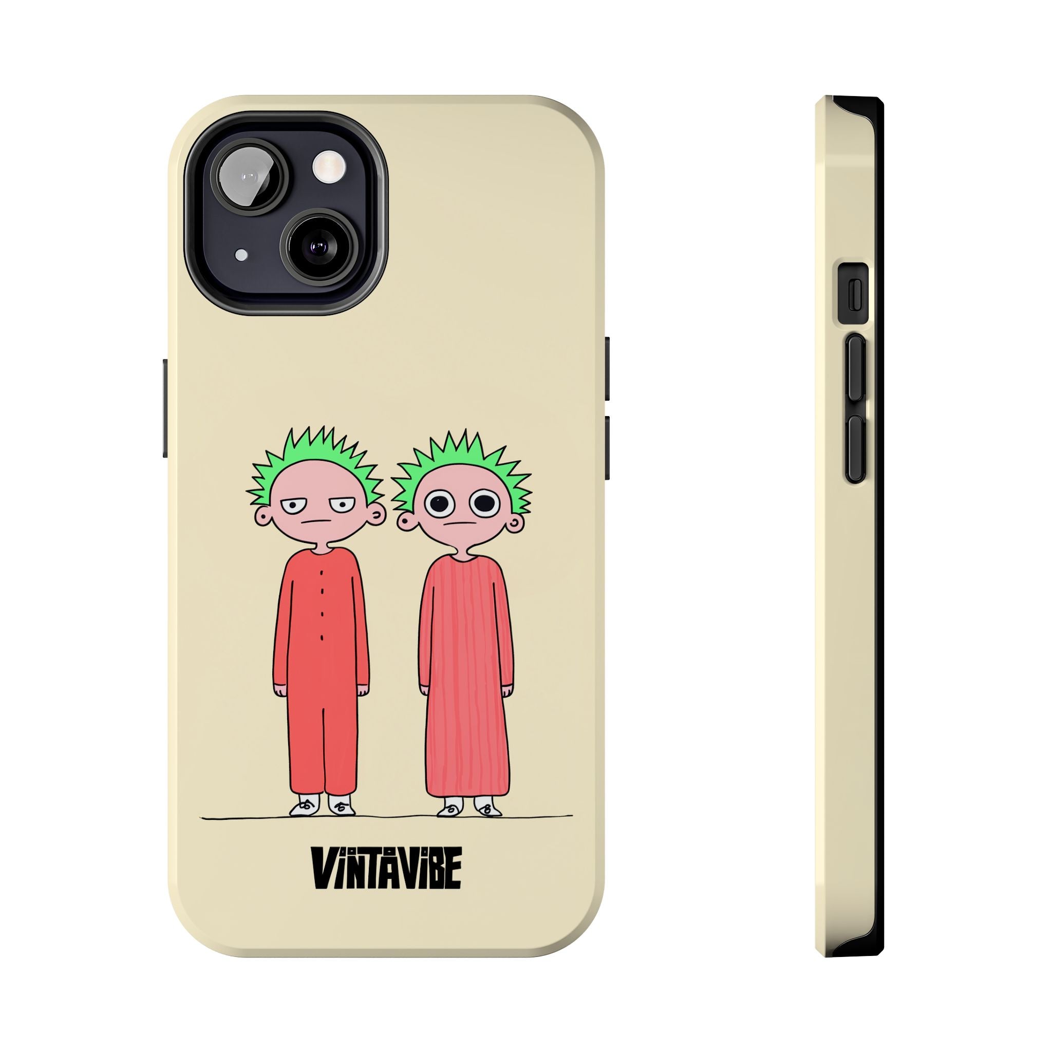 Twins Are Watching Weird Vibe iPhone® Case - VintaVibe.com
