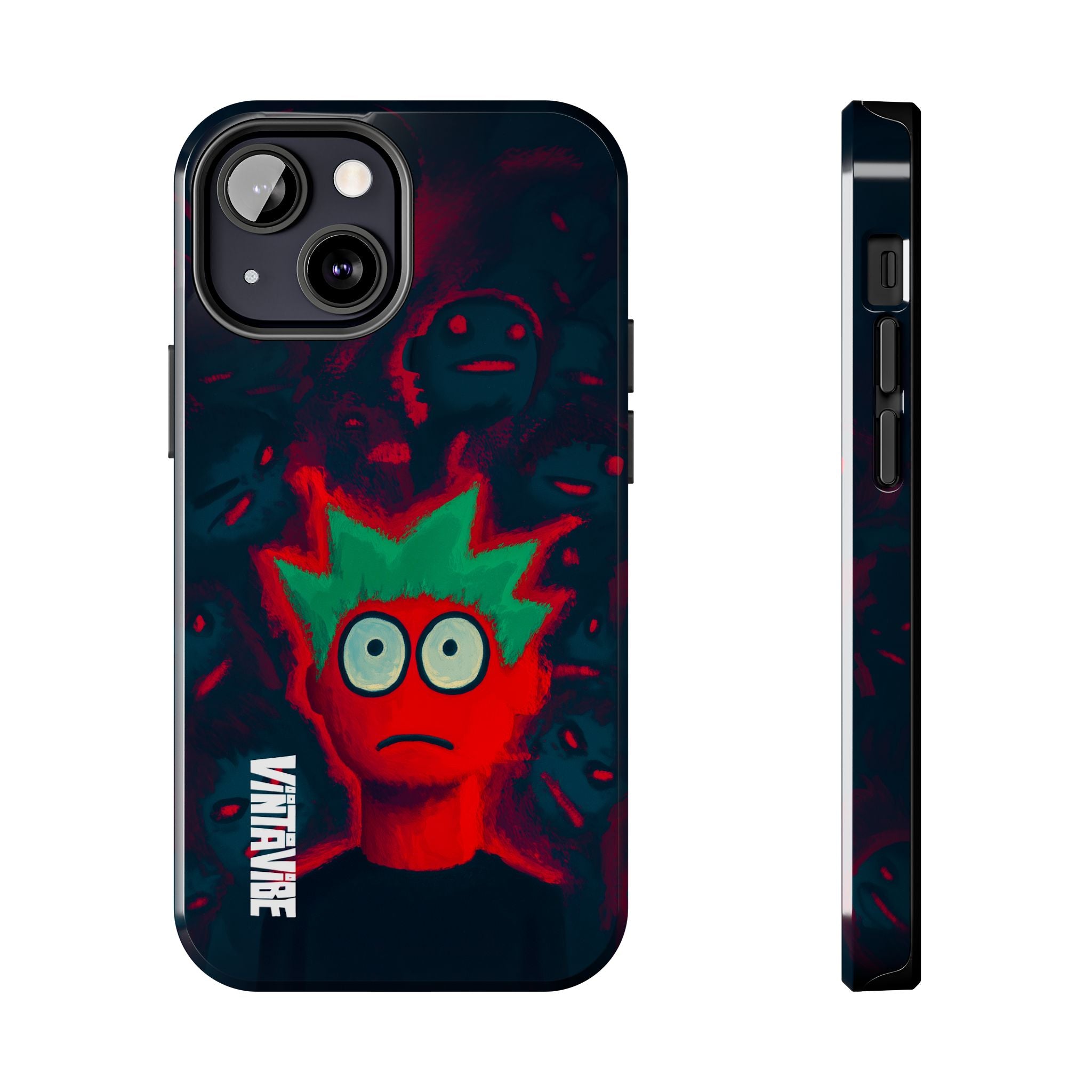 Red Static Weird Vibe iPhone® Case - VintaVibe.com
