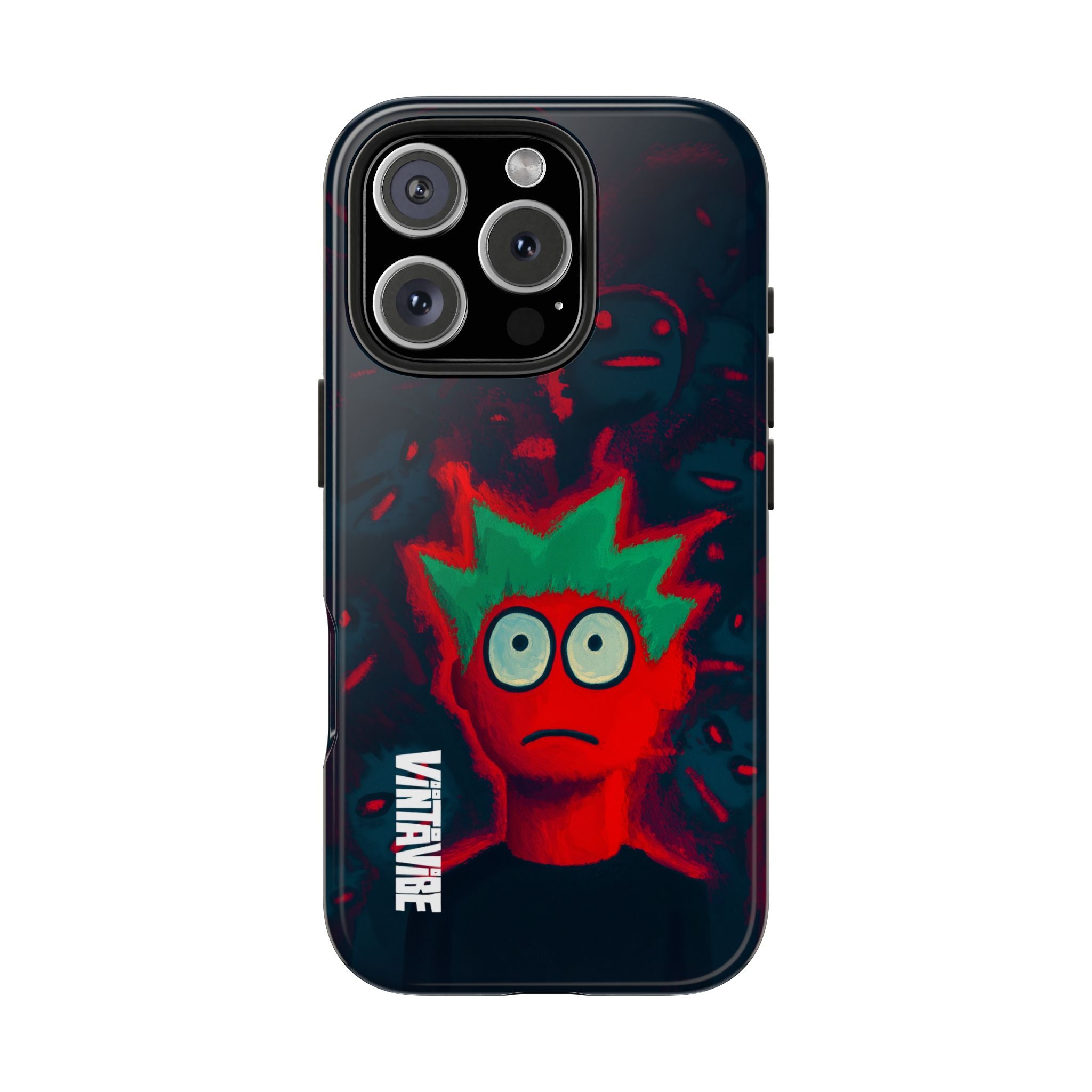 Red Static Weird Vibe iPhone® Case - VintaVibe.com