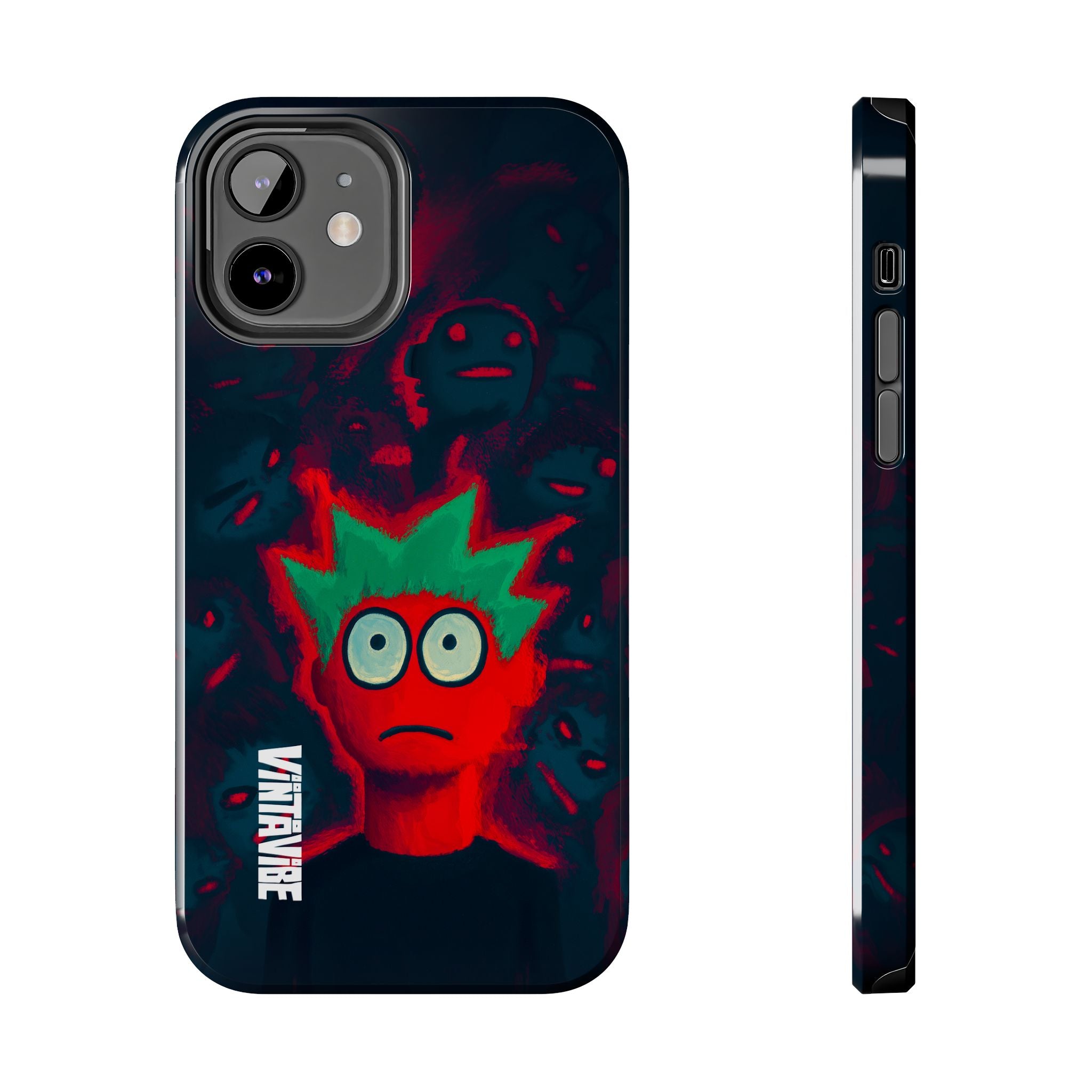 Red Static Weird Vibe iPhone® Case - VintaVibe.com