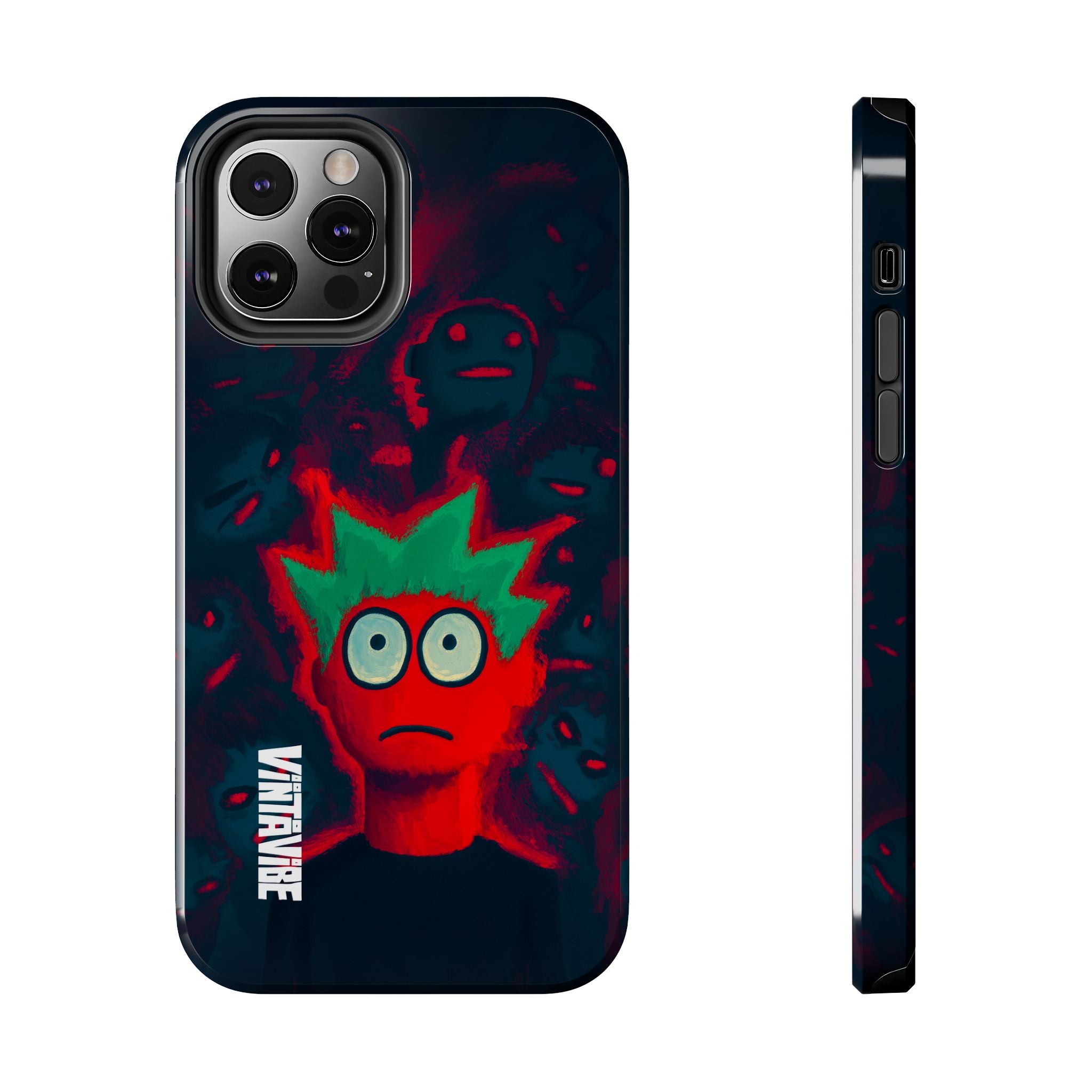 Red Static Weird Vibe iPhone® Case - VintaVibe.com