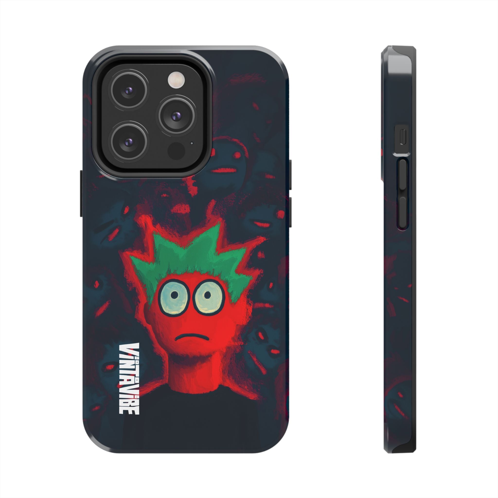 Red Static Weird Vibe iPhone® Case - VintaVibe.com