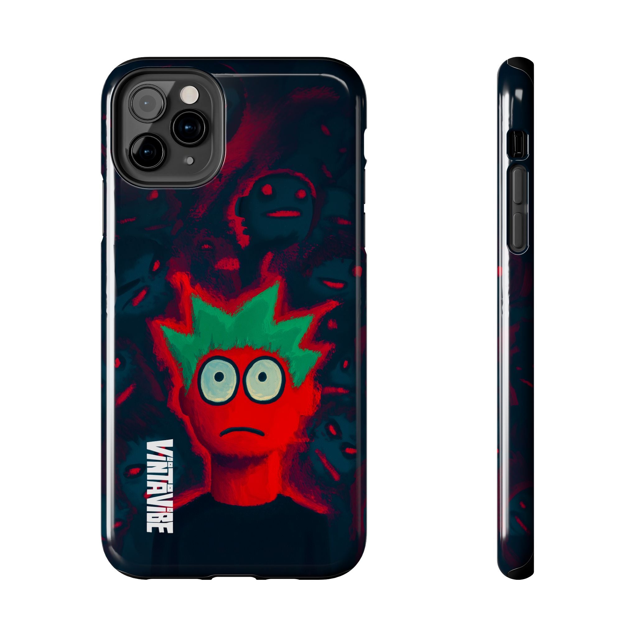 Red Static Weird Vibe iPhone® Case - VintaVibe.com