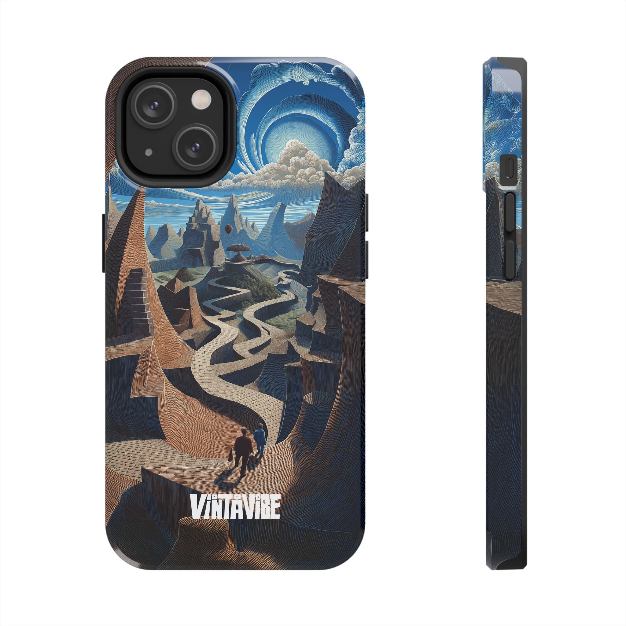 Winding Realities iPhone® Case with abstract fantasy artwork and protective side profile for iPhone® users.