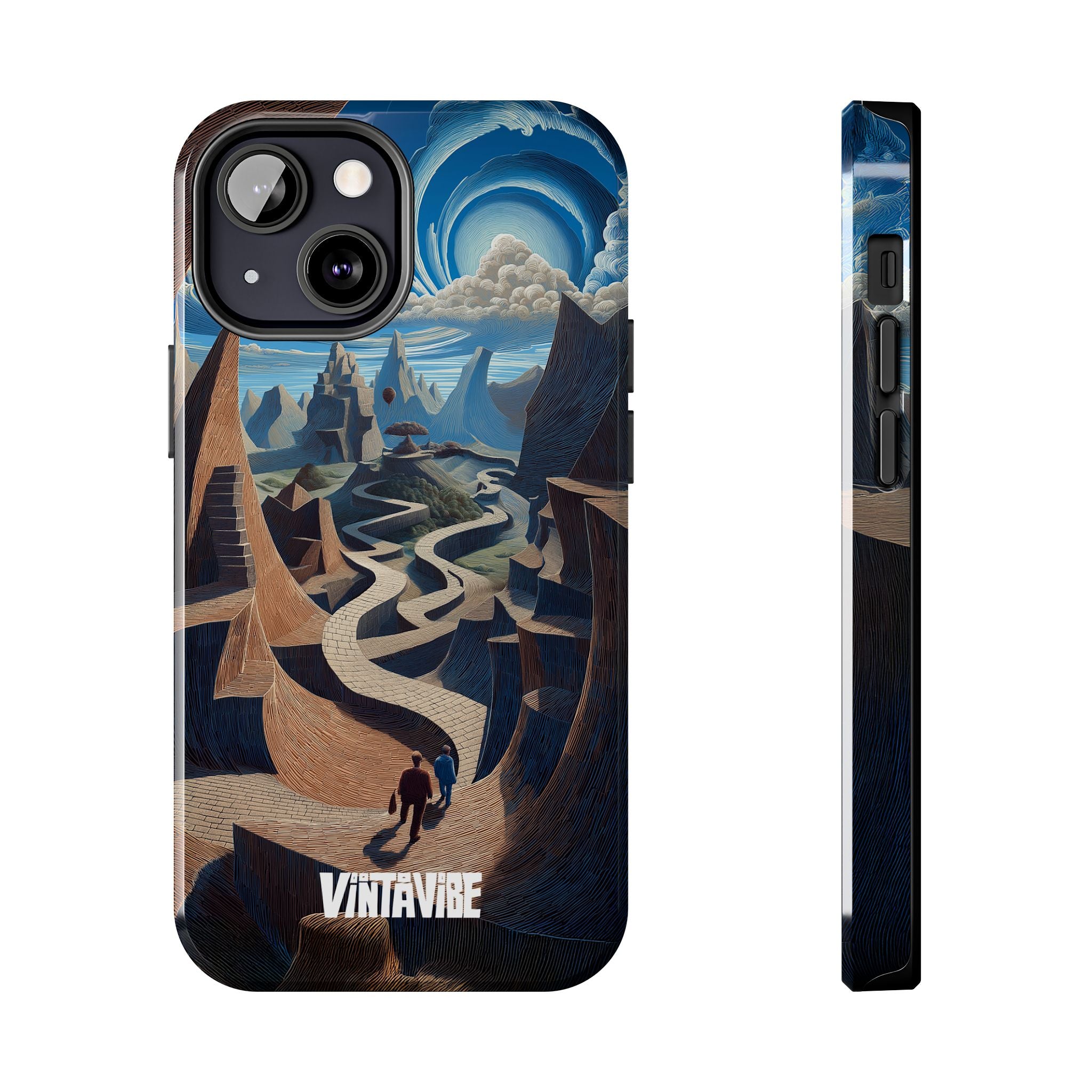 Winding Realities iPhone® Case with imaginative dreamscape design and slim fit, perfect for artistic expression.