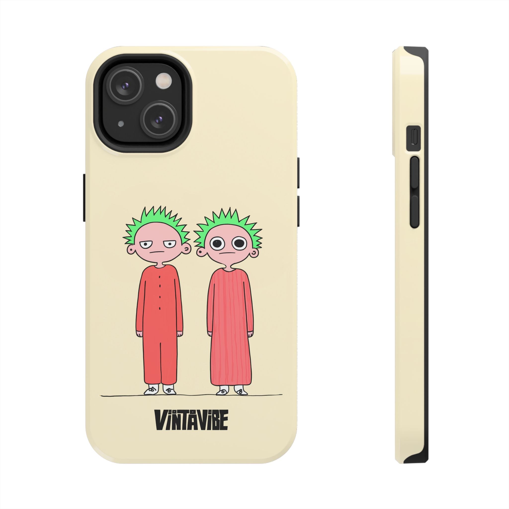 Twins Are Watching Weird Vibe iPhone® Case - VintaVibe.com