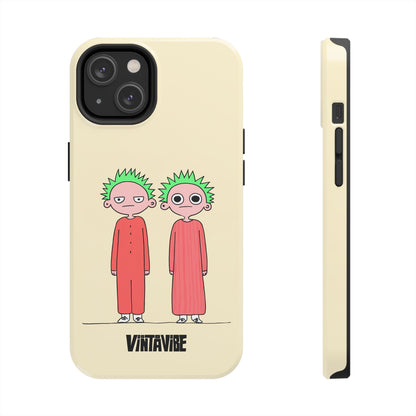 Twins Are Watching Weird Vibe iPhone® Case - VintaVibe.com