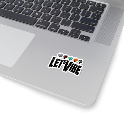 Vibrant Let's Vibe Stickers - VintaVibe.com