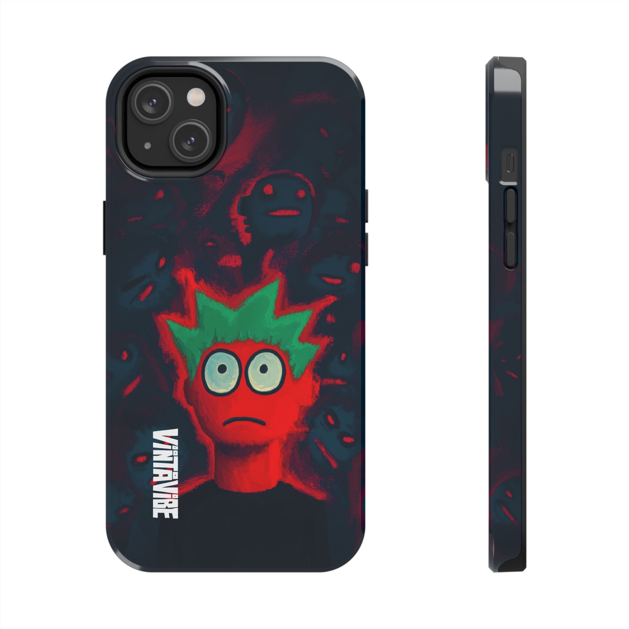 Red Static Weird Vibe iPhone® Case - VintaVibe.com
