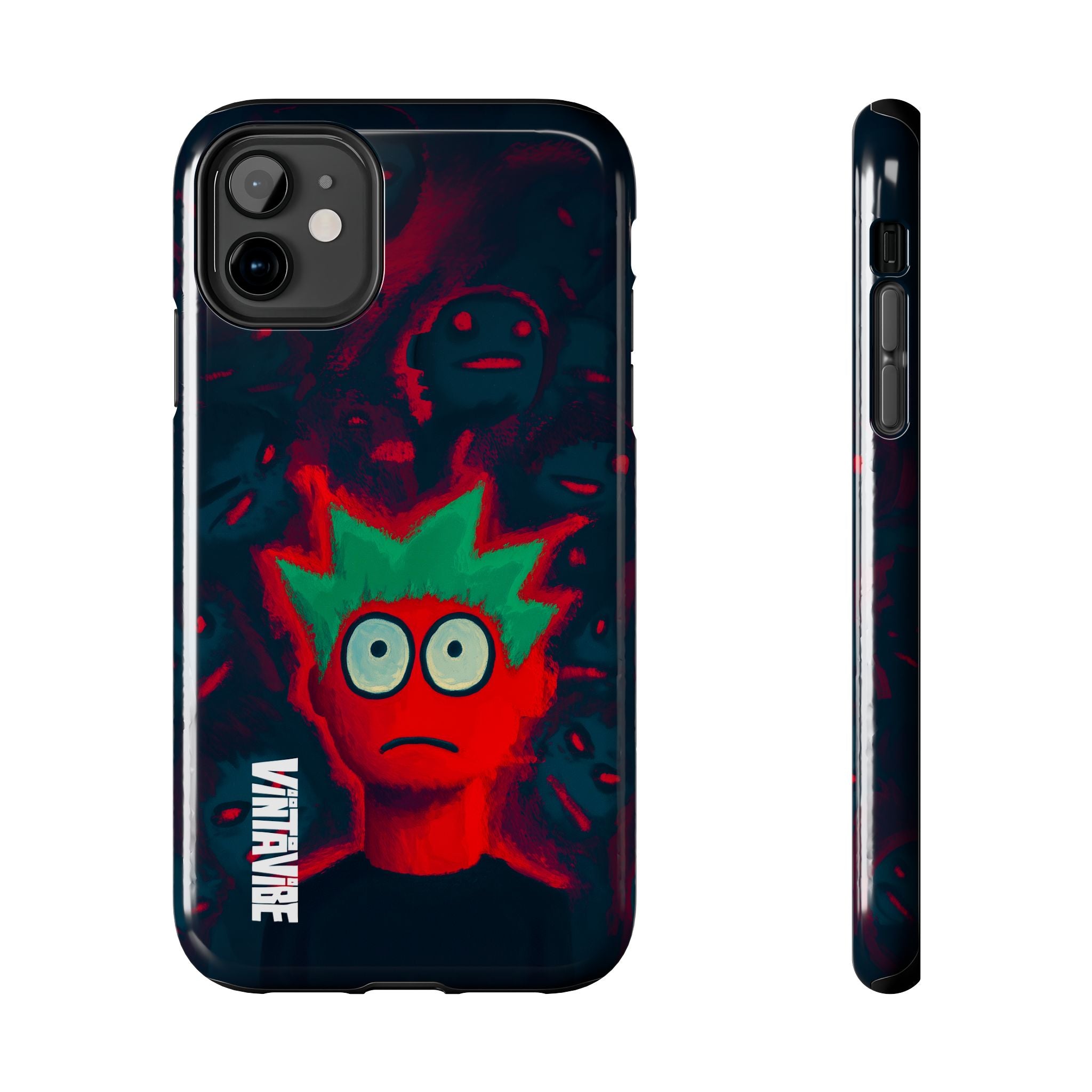 Red Static Weird Vibe iPhone® Case - VintaVibe.com