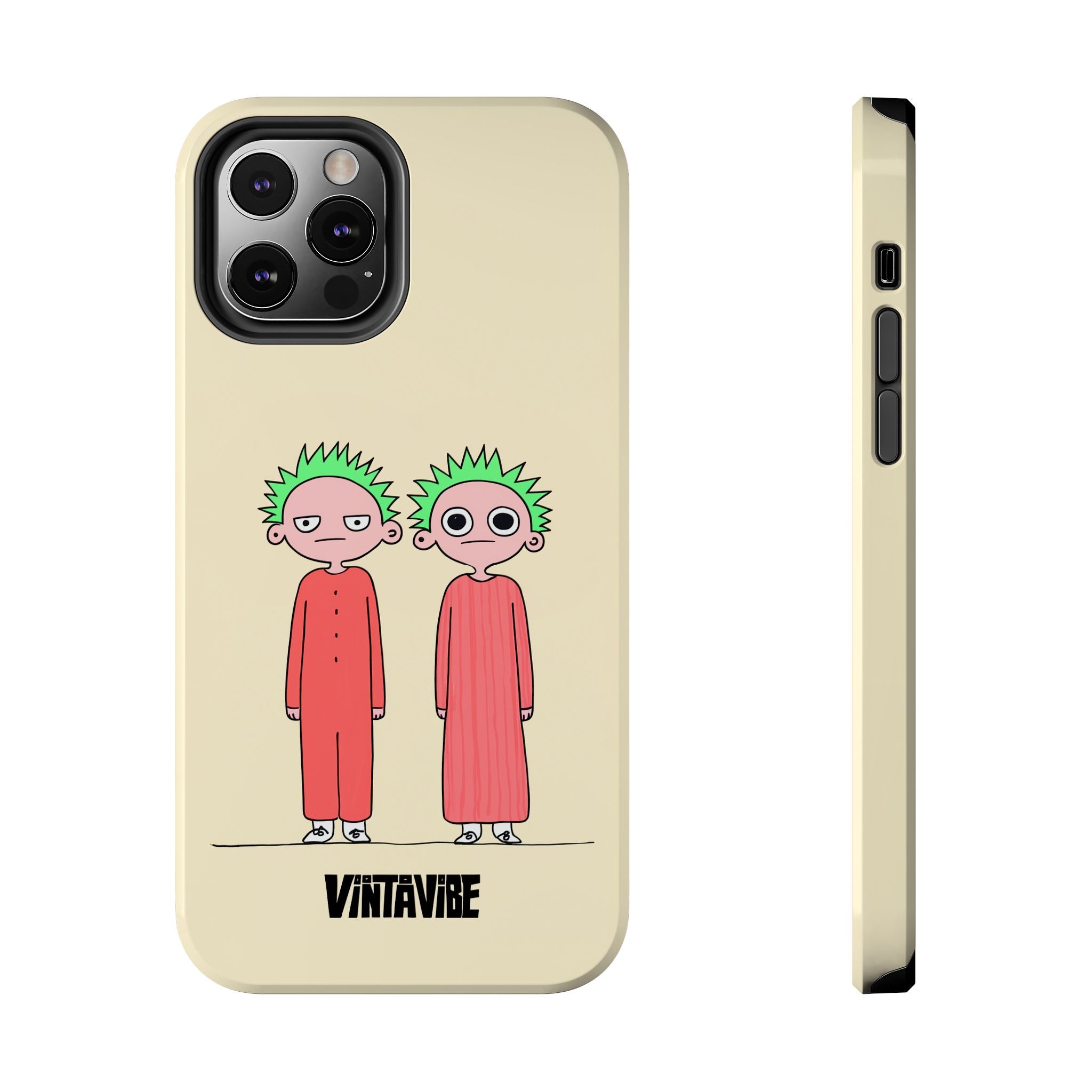 Twins Are Watching Weird Vibe iPhone® Case - VintaVibe.com