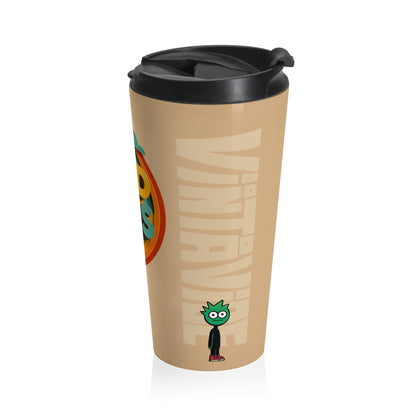 Good Vibes Retro Travel Tumbler - VintaVibe.com