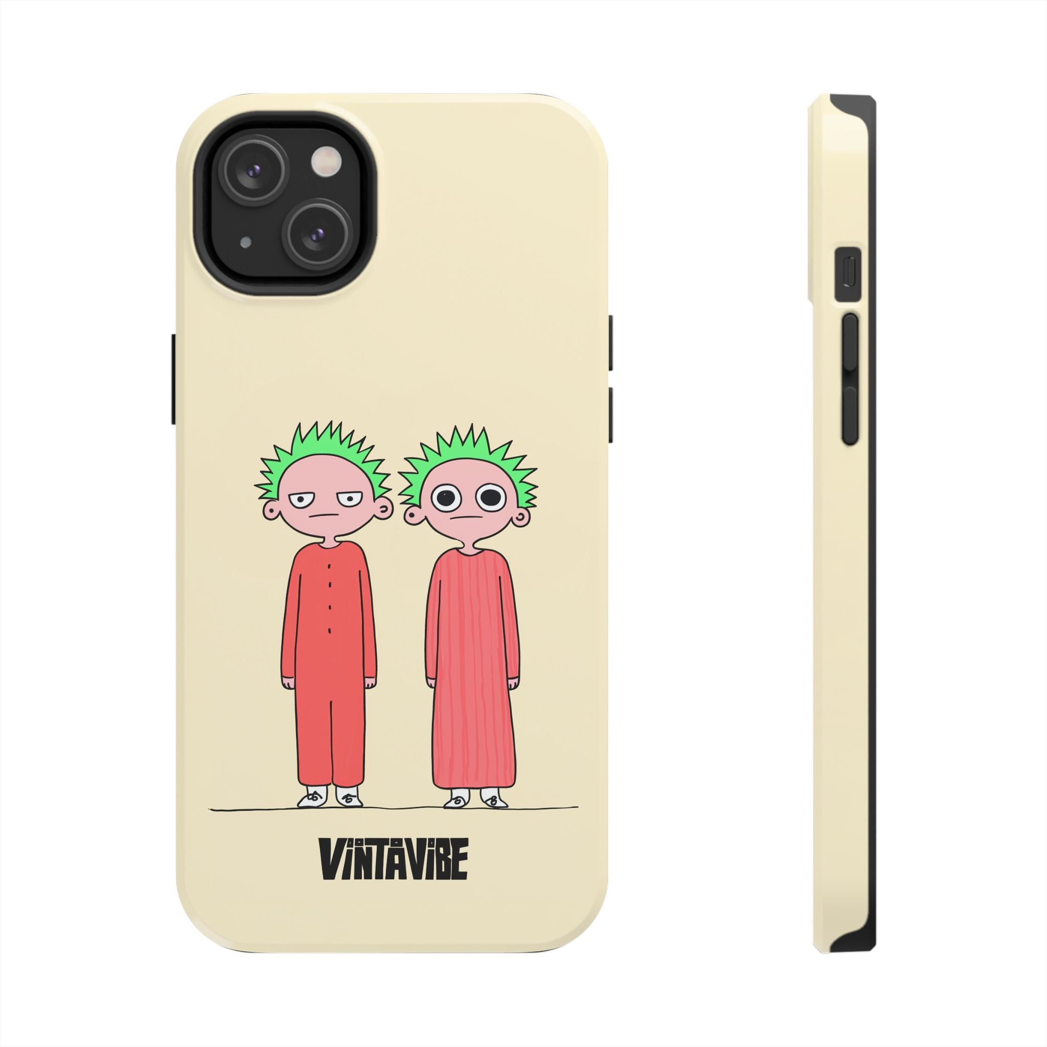 Twins Are Watching Weird Vibe iPhone® Case - VintaVibe.com