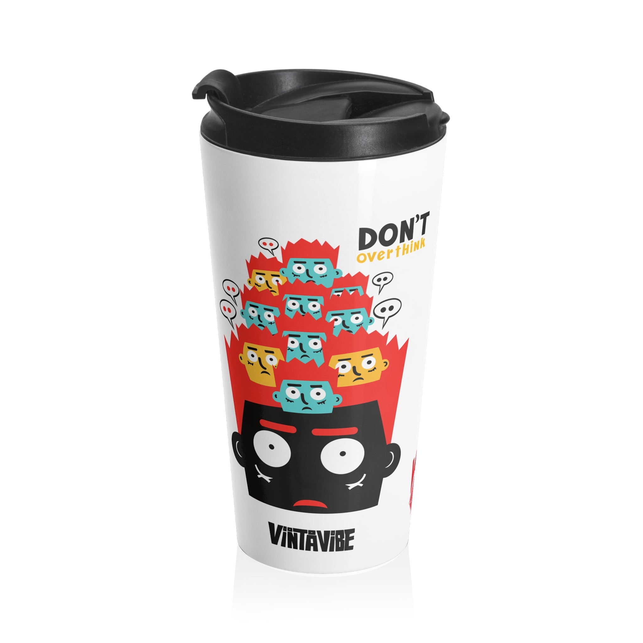 Don’t Overthink Designer Travel Tumbler - VintaVibe.com