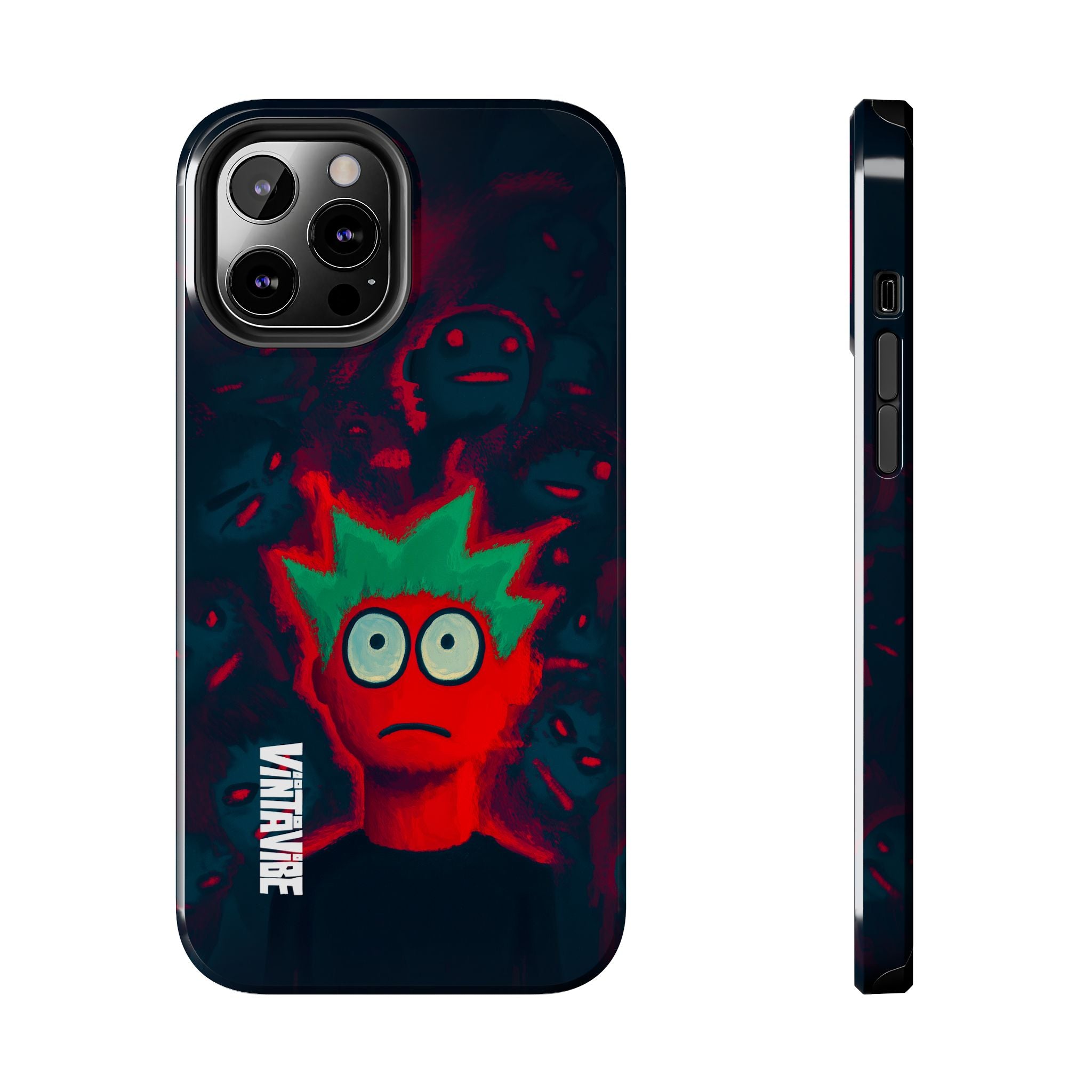 Red Static Weird Vibe iPhone® Case - VintaVibe.com