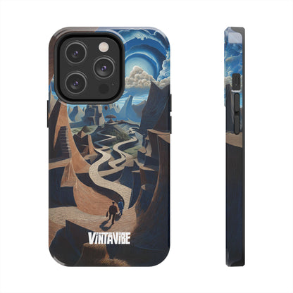 Winding Realities iPhone® Case with surreal dream vibe design, combining artistic flair and mobile protection.