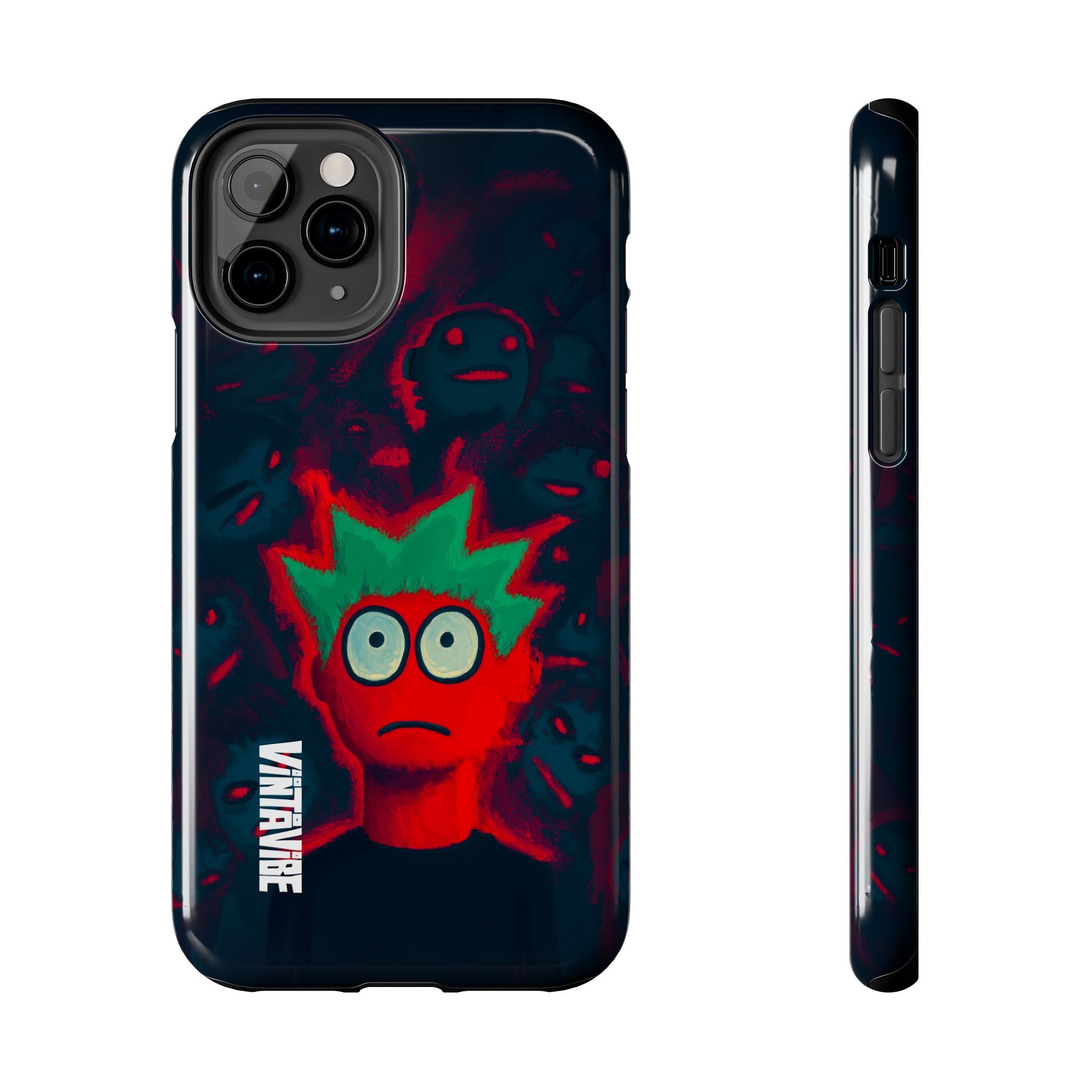 Red Static Weird Vibe iPhone® Case - VintaVibe.com