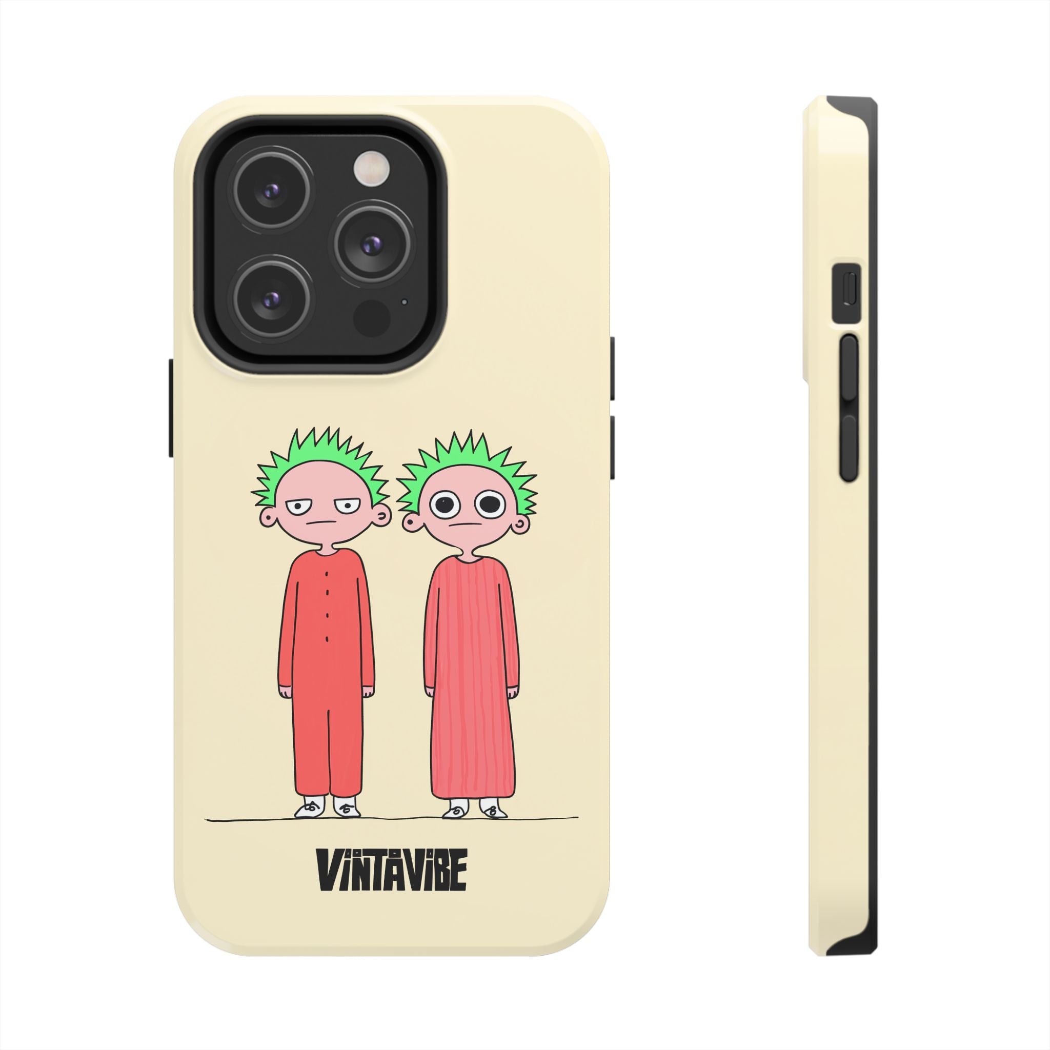 Twins Are Watching Weird Vibe iPhone® Case - VintaVibe.com