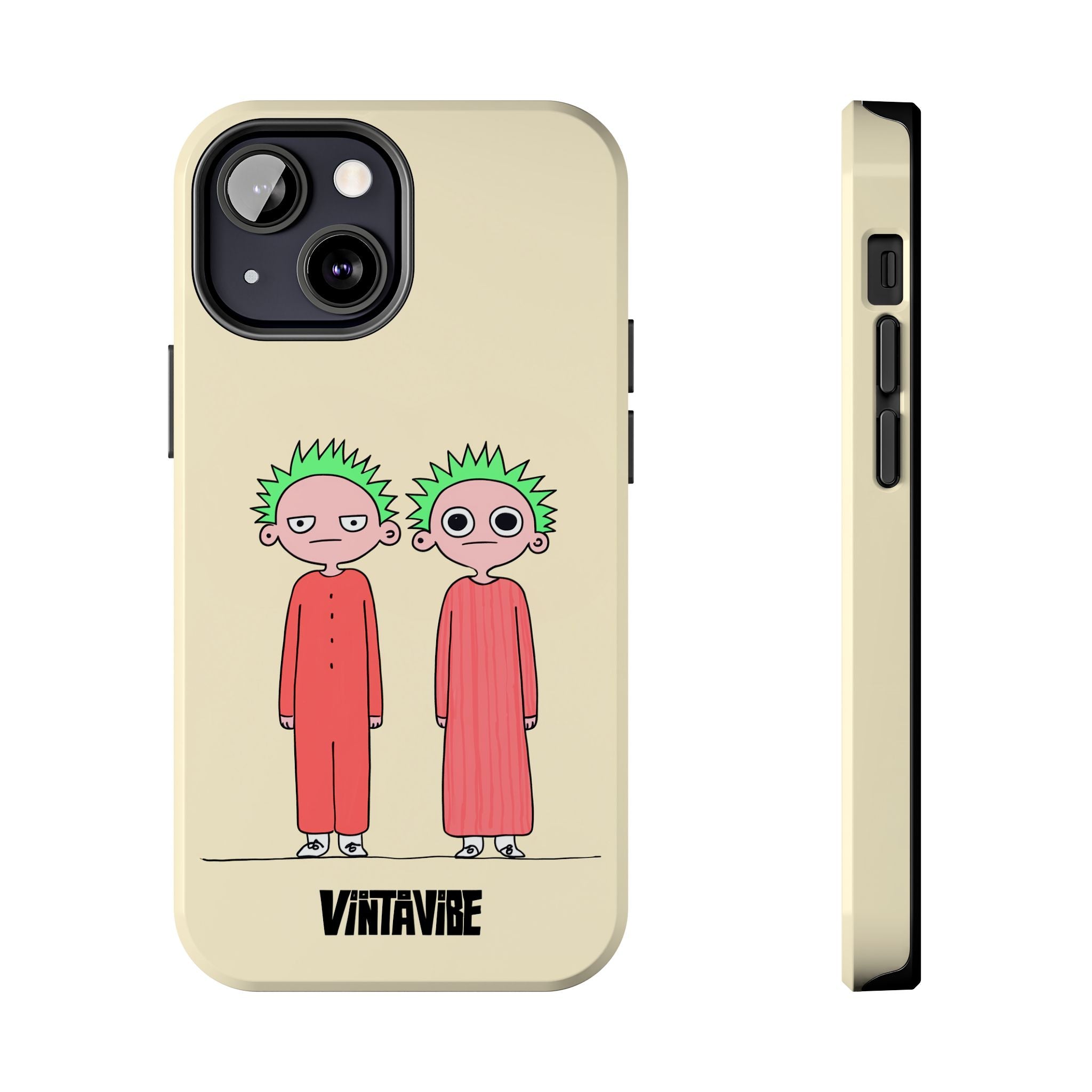Twins Are Watching Weird Vibe iPhone® Case - VintaVibe.com