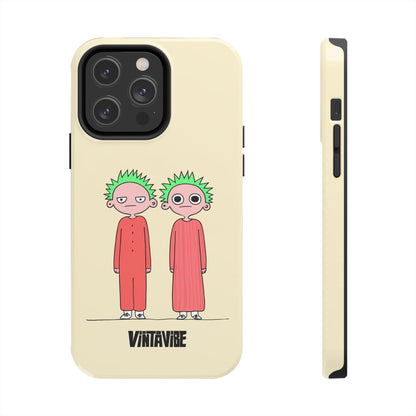 Twins Are Watching Weird Vibe iPhone® Case - VintaVibe.com