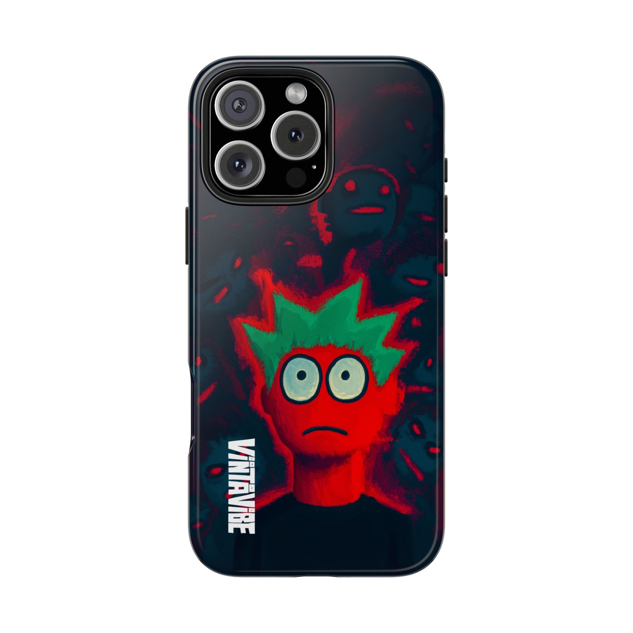 Red Static Weird Vibe iPhone® Case - VintaVibe.com