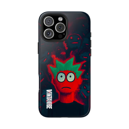 Red Static Weird Vibe iPhone® Case - VintaVibe.com