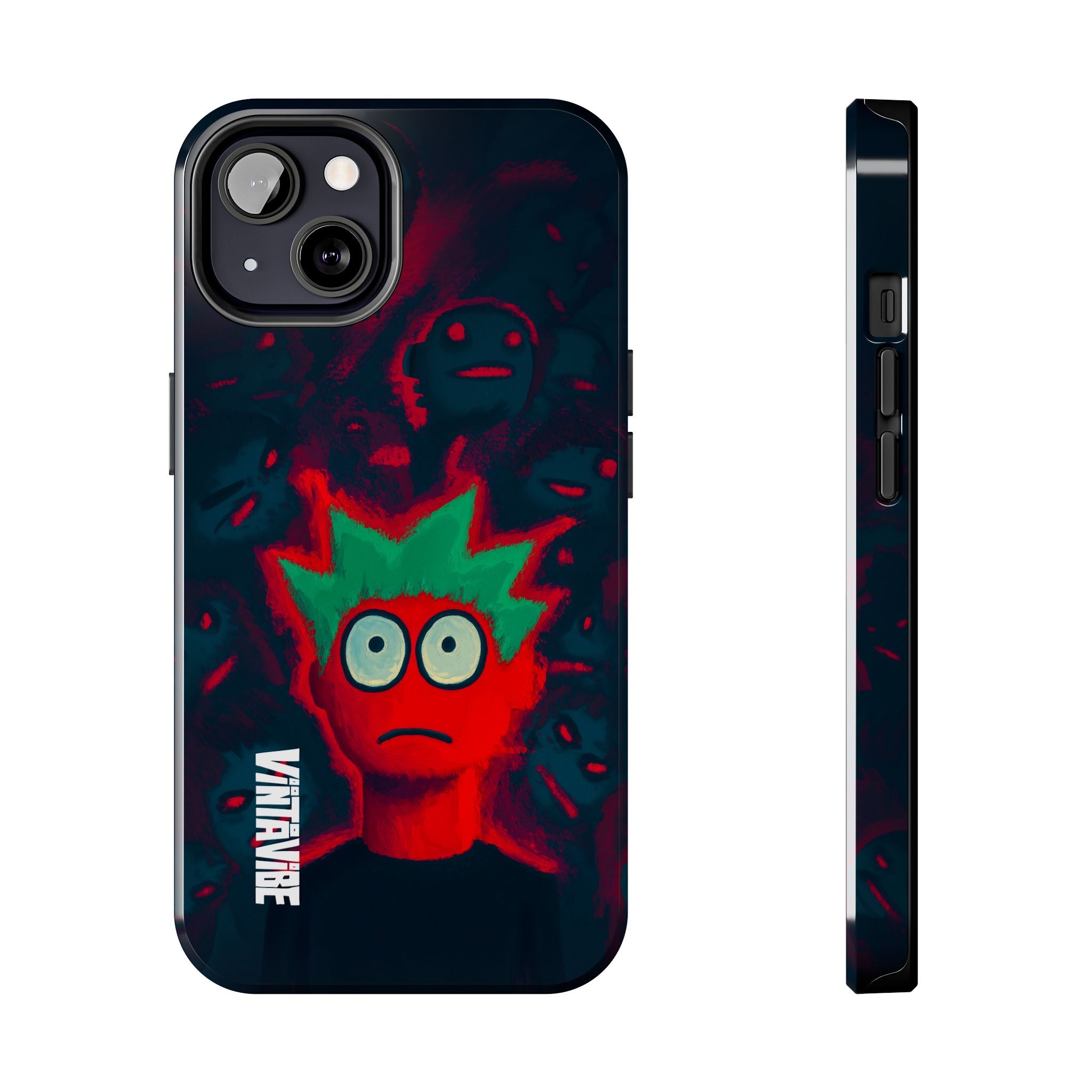 Red Static Weird Vibe iPhone® Case - VintaVibe.com